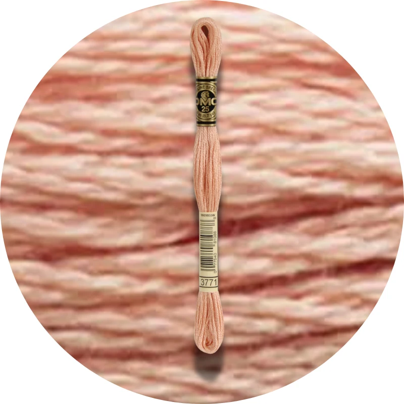 DMC Mouliné Spécial 25 Broderigarn, Ensfarvet, Røde/Gule/Orange nuancer